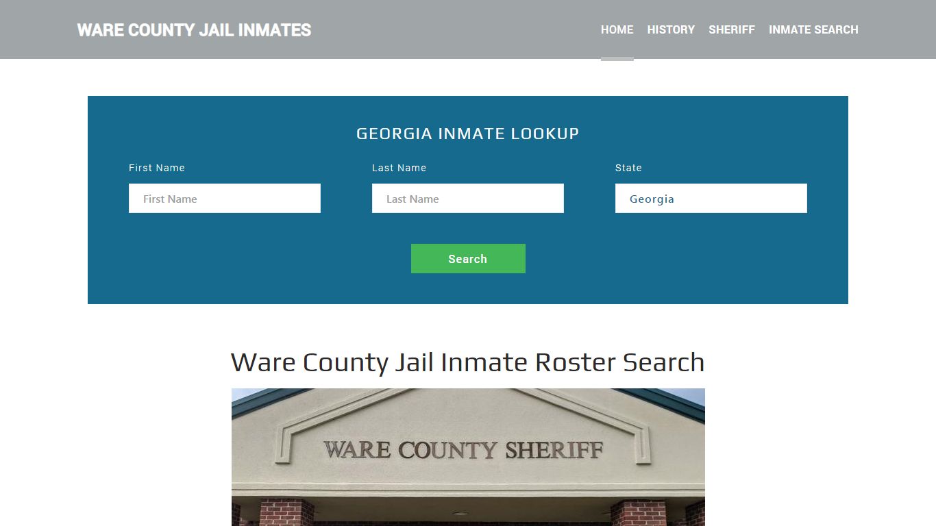 Ware County Jail Inmate Roster Lookup, Waycross, GA